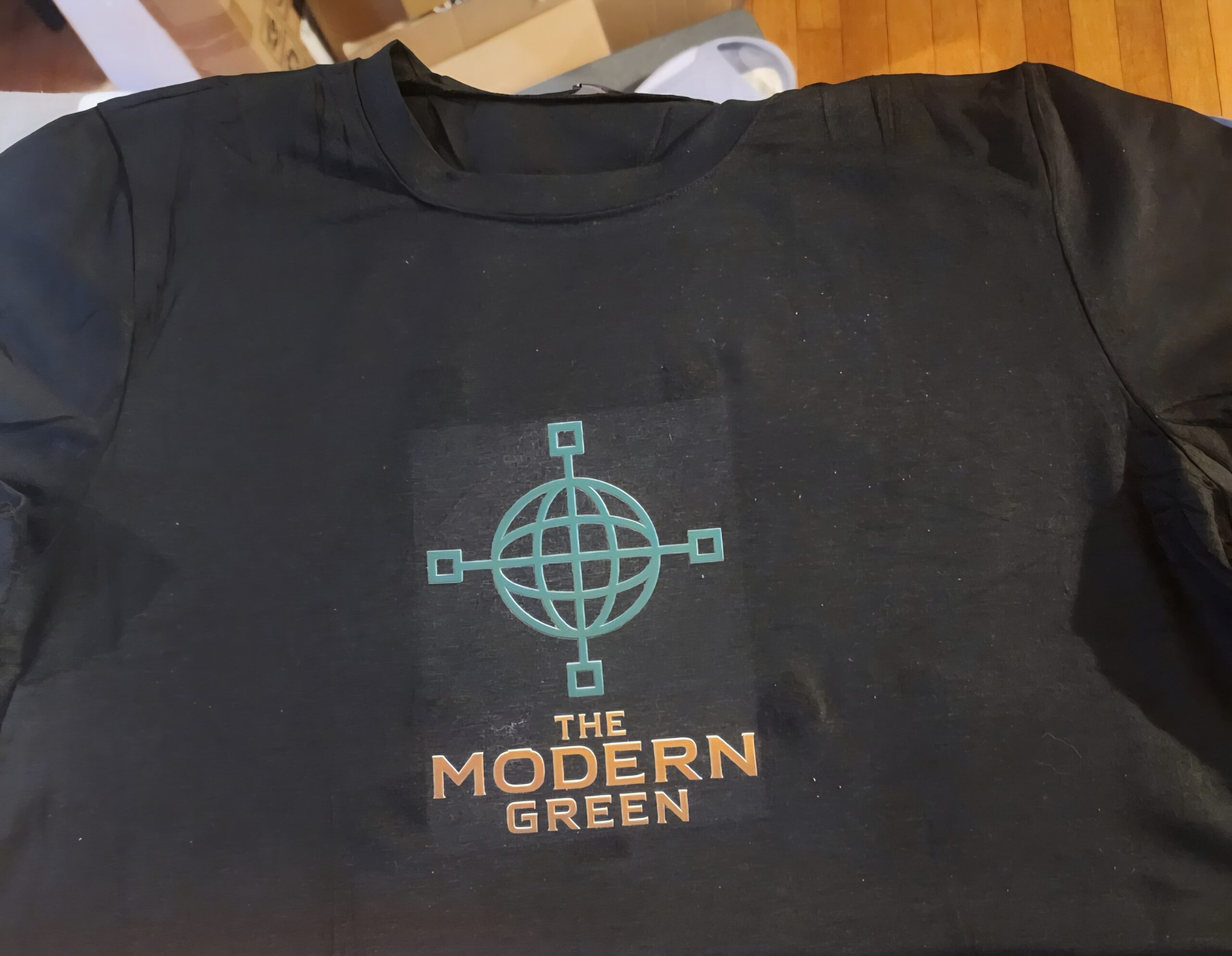 Modern Green traveler wearing branded shirt in Costa Rica