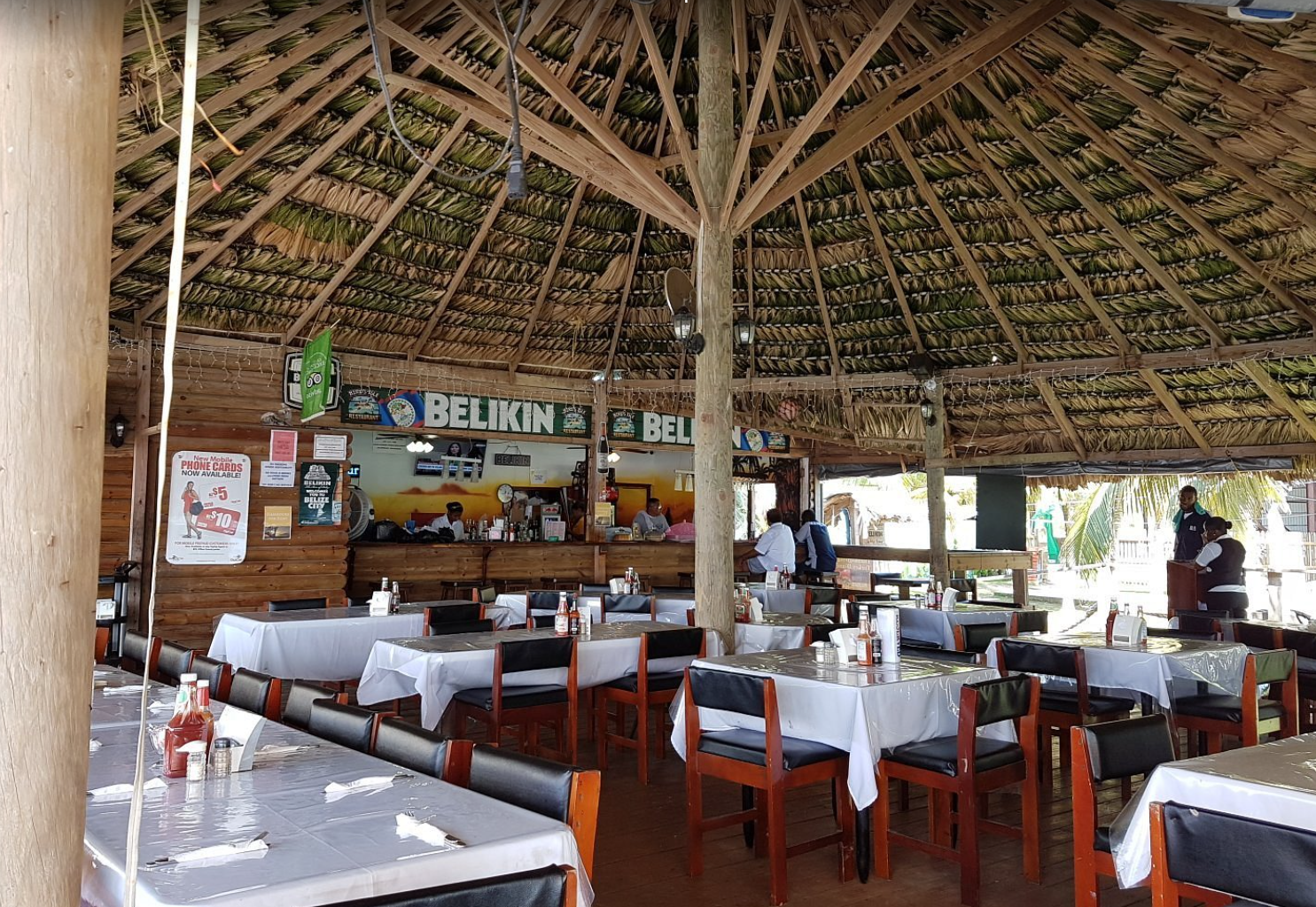 Bird’s Isle Restaurant & Bar interior atmosphere - Belize City