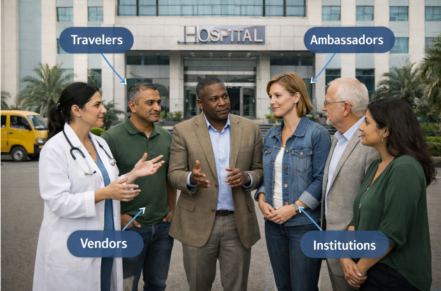 Medical tourism stakeholders and global healthcare context