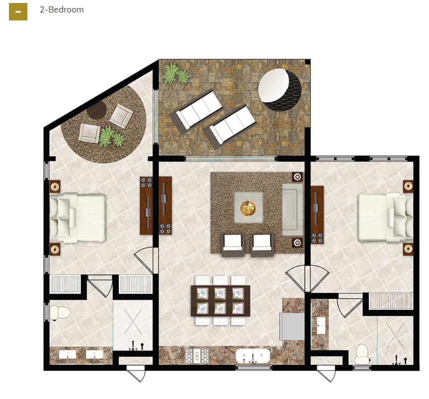 The Royal Suites – Floor Plan Option 2