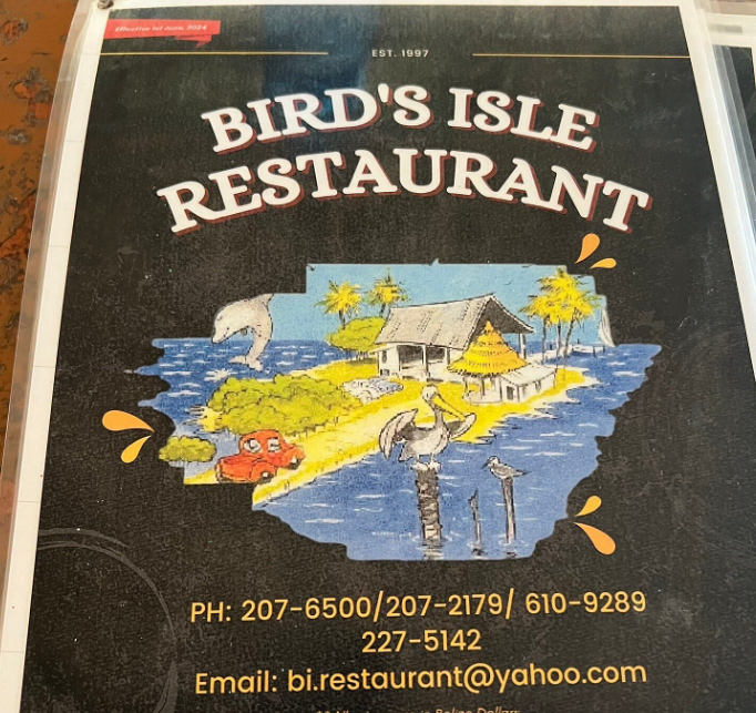 Bird’s Isle Restaurant & Bar menu overview - Belize City